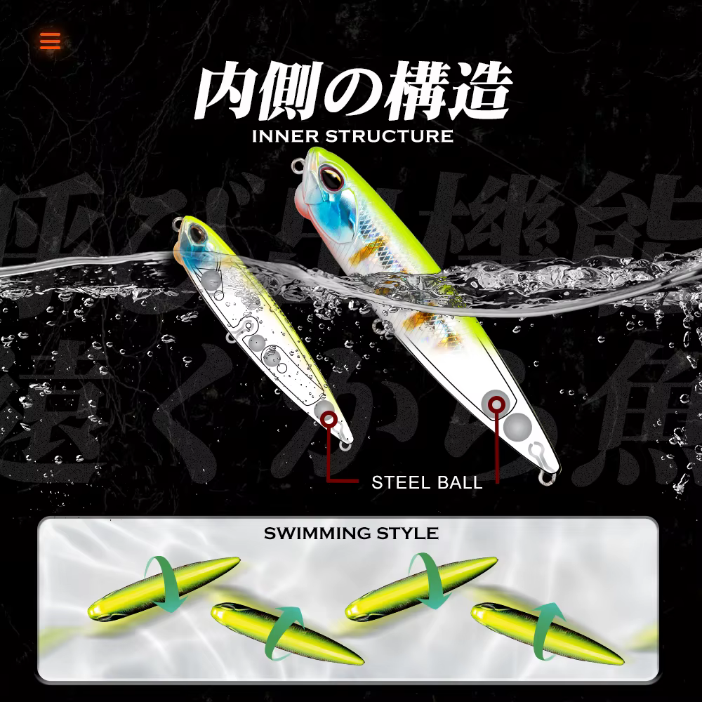 Hunthouse Señuelo de Pesca Jerkbait Flotante para Trucha y Lubina - imagen 2