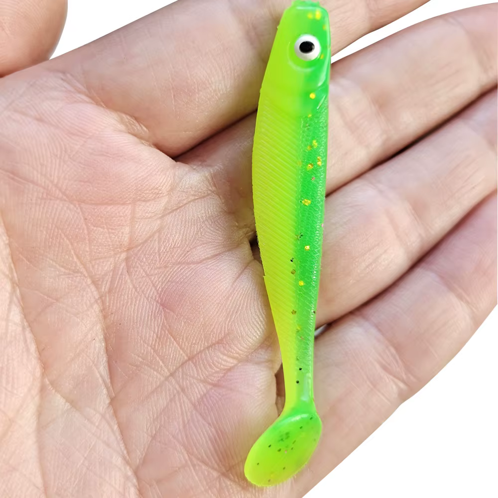 Sibico Señuelo Lubina Vinilo Ojos 3D para pesca en agua salada