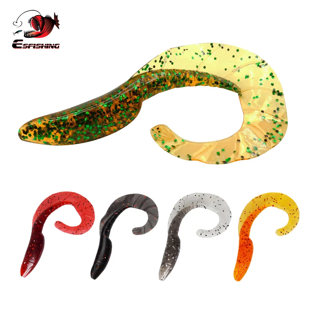 ESFISHING Señuelo Larva Silicona 90mm – Imitación Suave Pesca