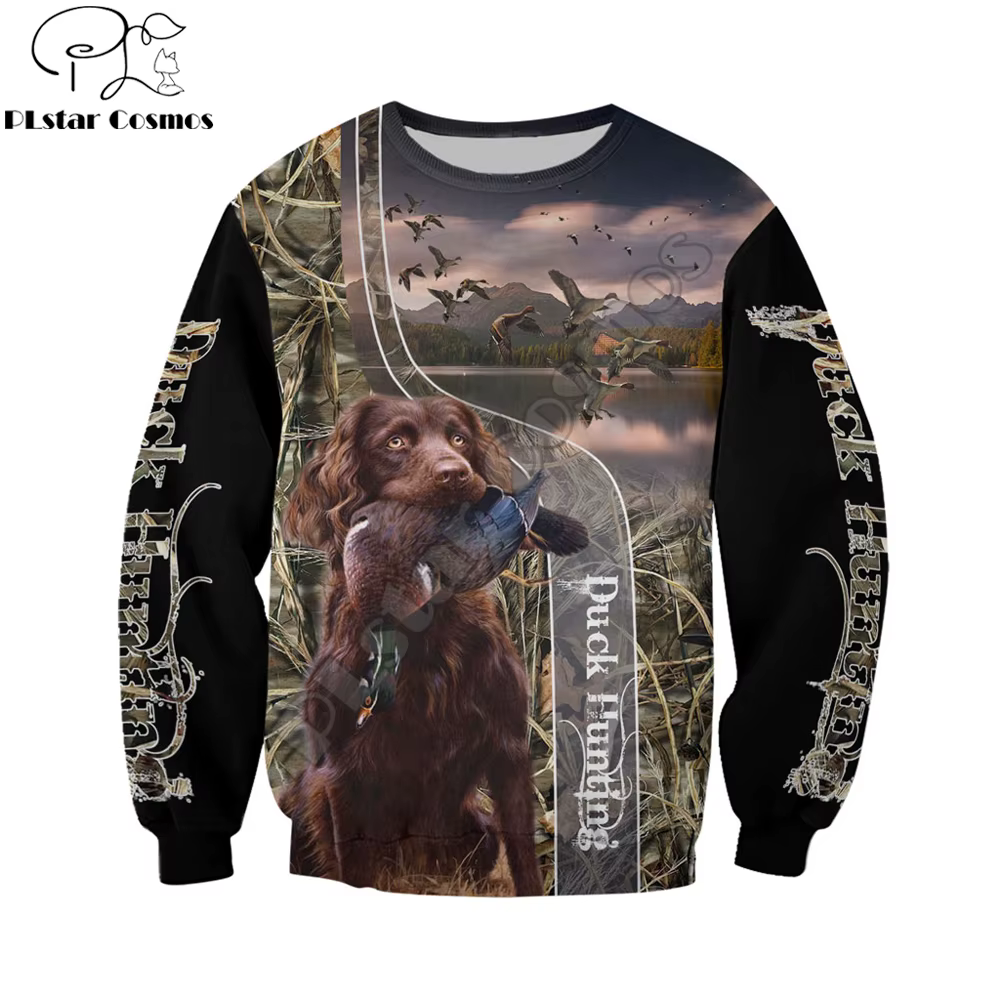 Sudadera 3D pato caza KJ760 – Unisex capucha estampado - imagen 3