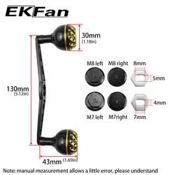 Ekfan Pomo Carrete Baitcast 130mm Dropshot para Shi & Dai