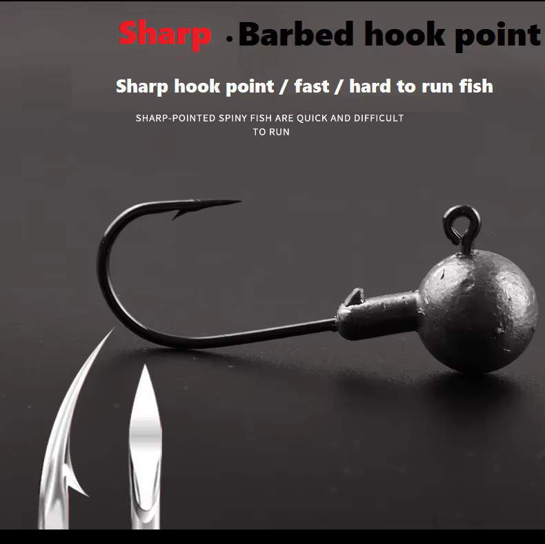 Anzuelos Jig Head vinilo suave para pesca deportiva marina - imagen 2