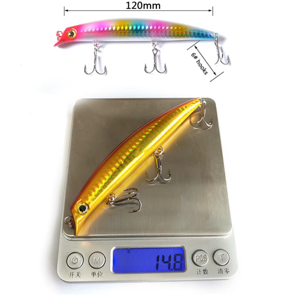 Popper para lubina - Wobbler Crankbait plastico duro - imagen 4