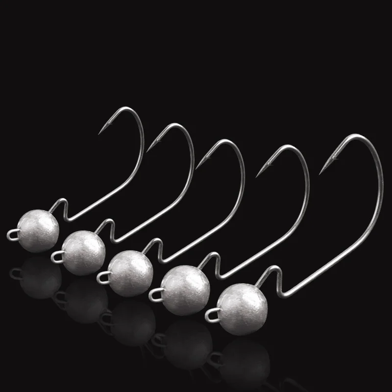 Jig Head J320 anzuelo manivela ancha para vinilo de pesca - imagen 5