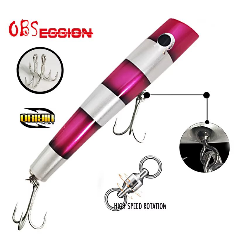 OBSESSION WD103 Popper Atún – Señuelo superficie madera - imagen 5