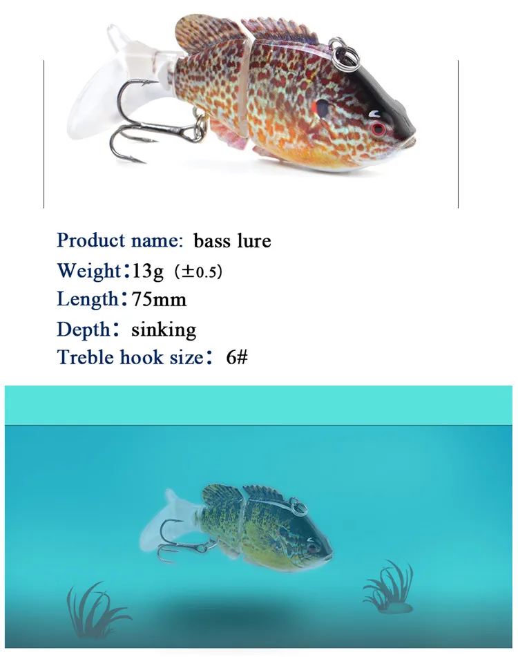 Señuelo FTK preparado para pesca con técnica VIB