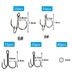 Anzuelos triples resistentes con anillos divididos - Ideal para vinilos