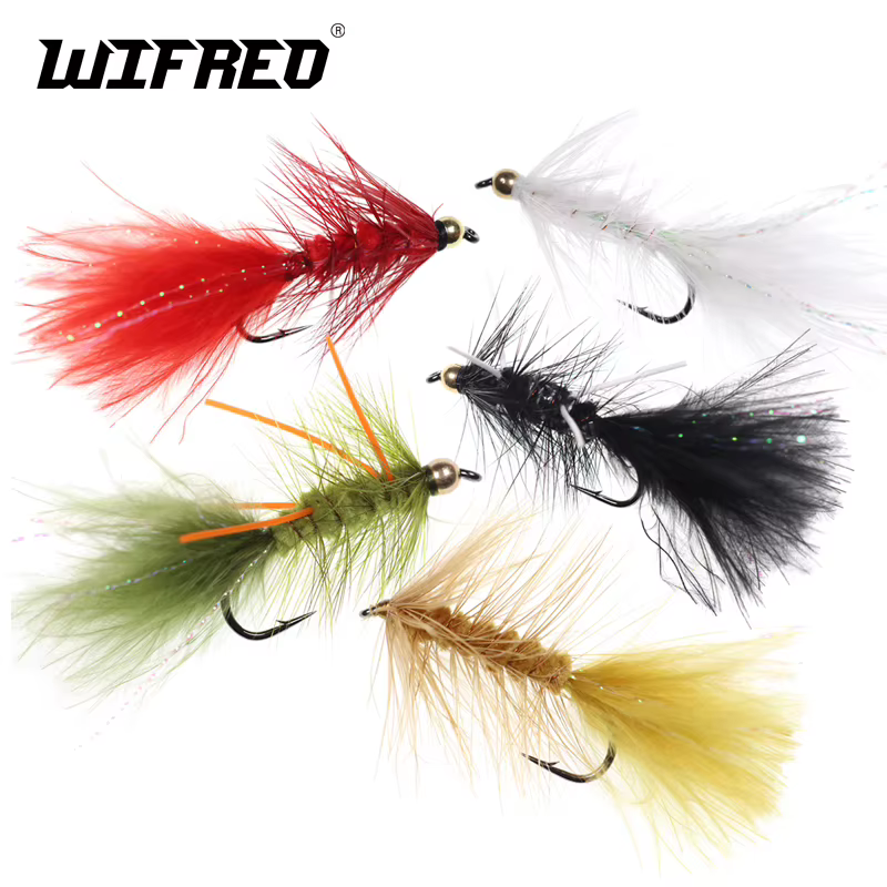 Wifreo Cabezal Cuentas Cristal Woolly Bugger Streamer