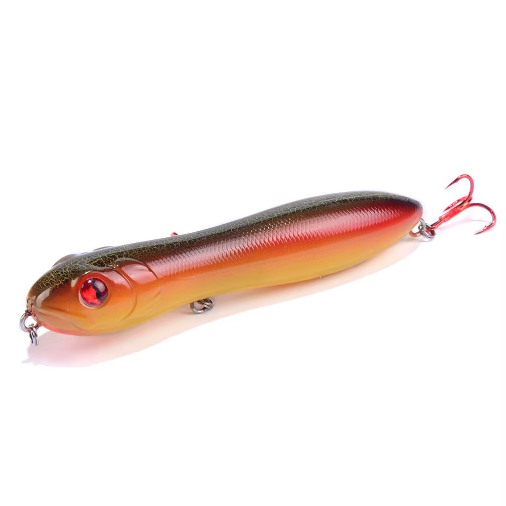 Señuelo flotante cabeza de serpiente 95mm para lubina