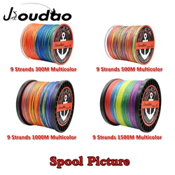 Sedal Trenzado PE Jioudao W9 – 9 hebras multicolor resistente