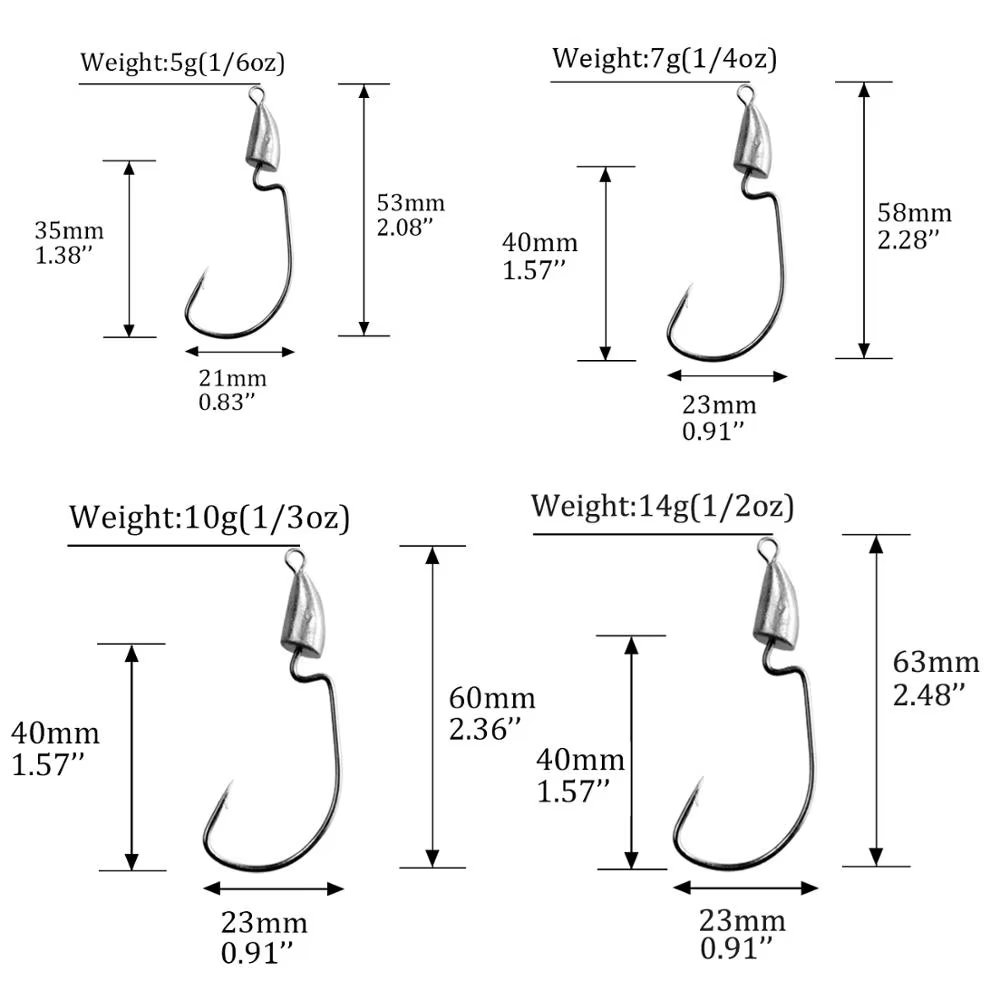 THKFISH Jig Head Manivela sin enredos para vinilo