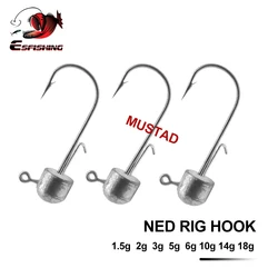 Mustad Ned Rig Jig Head para vinilo