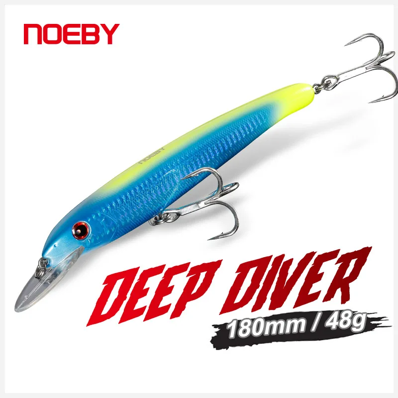 NOEBY Minnow Trolling señuelo de hundimiento profundo para mar - imagen 3