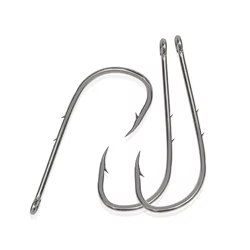 Anzuelos Offset Doble Shank Acero al Carbono – Para vinilos y jigs