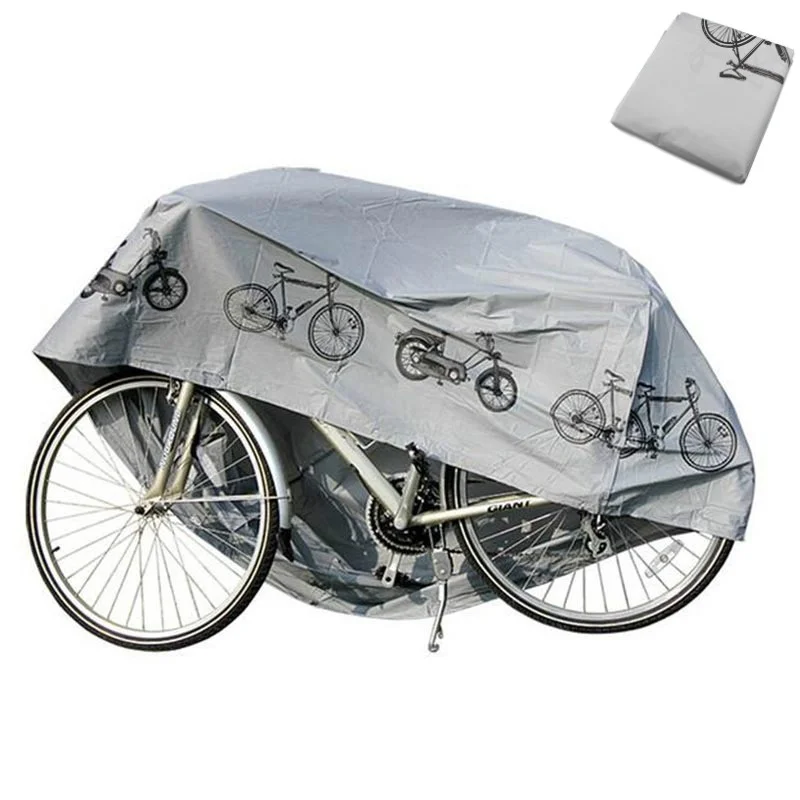 Cubierta impermeable para bicicleta y motocicleta instalada