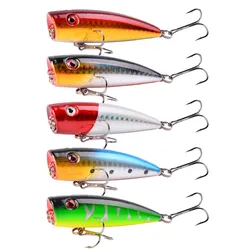 Popper 7cm 9g - Set 5 piezas Trucha Lubina Carpa