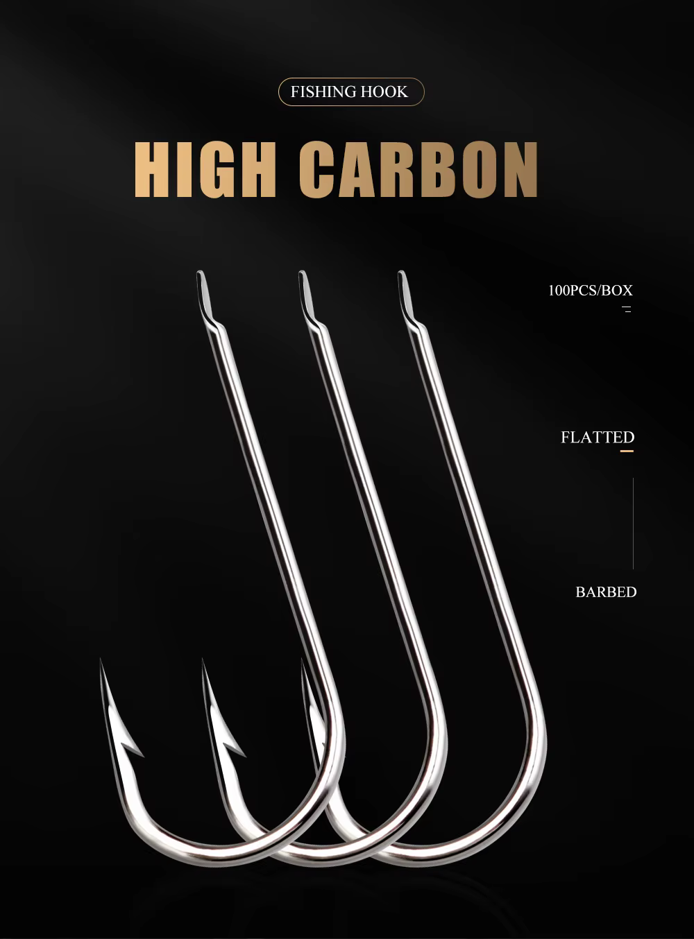 Anzuelos FTK de acero al carbono