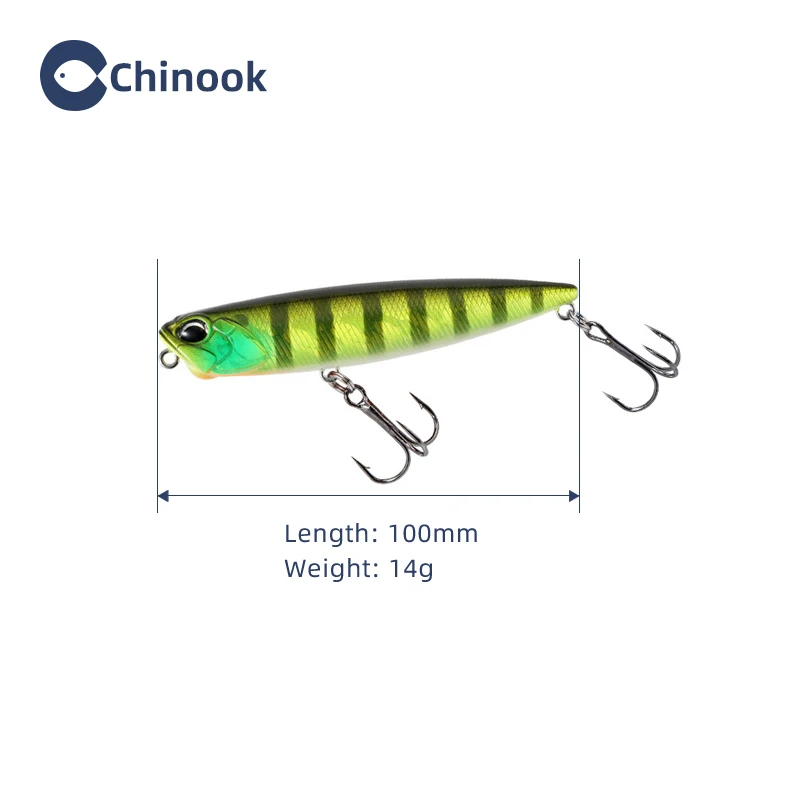 Chinook señuelo de lápiz Topwater flotante para lubina y lucio - imagen 2