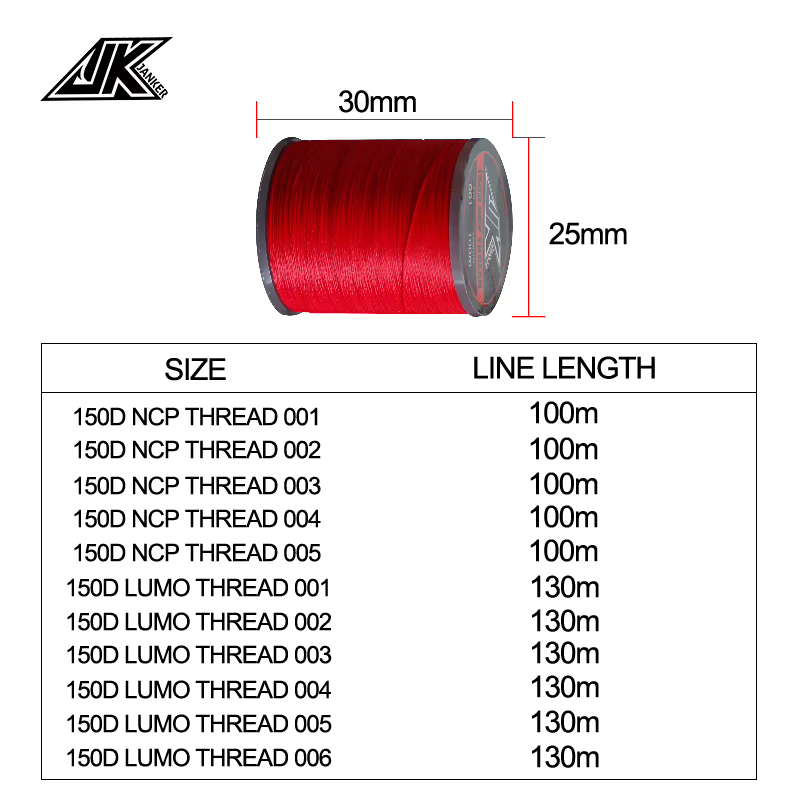 JK-150D Hilo multicolor para anzuelos auxiliares tejido a mano - imagen 2