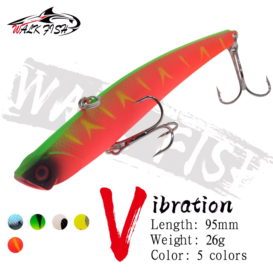 Walk Fish Blade VIB – Señuelo vibratorio 95mm 26g para hielo - imagen 4