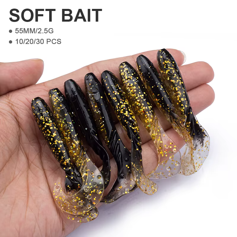 Hanlin Vinilos de silicona para pesca lucio y carpa - imagen 3