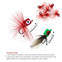 Bimoo Mosca de espuma flotante con jig head - Topwater para lubina