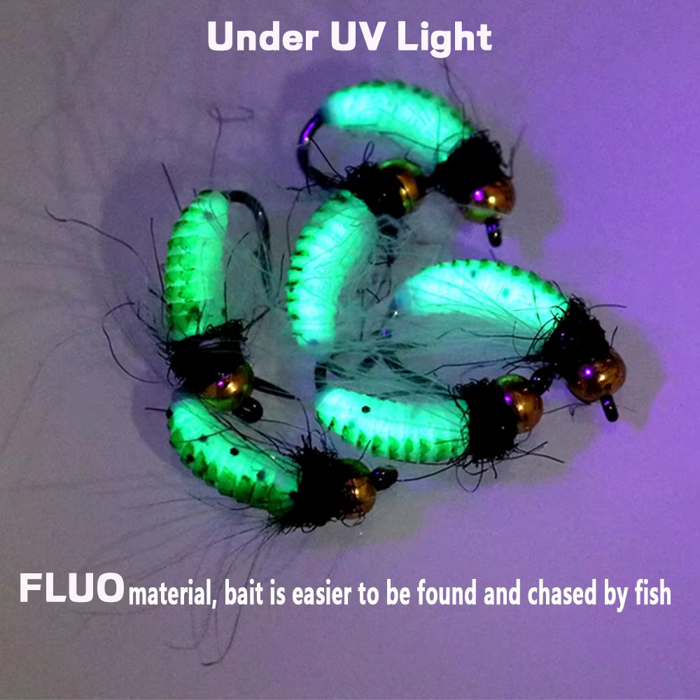 WIFREO Cebo artificial pesca - Cabeza de latón, hundimiento rápido, UV - imagen 4