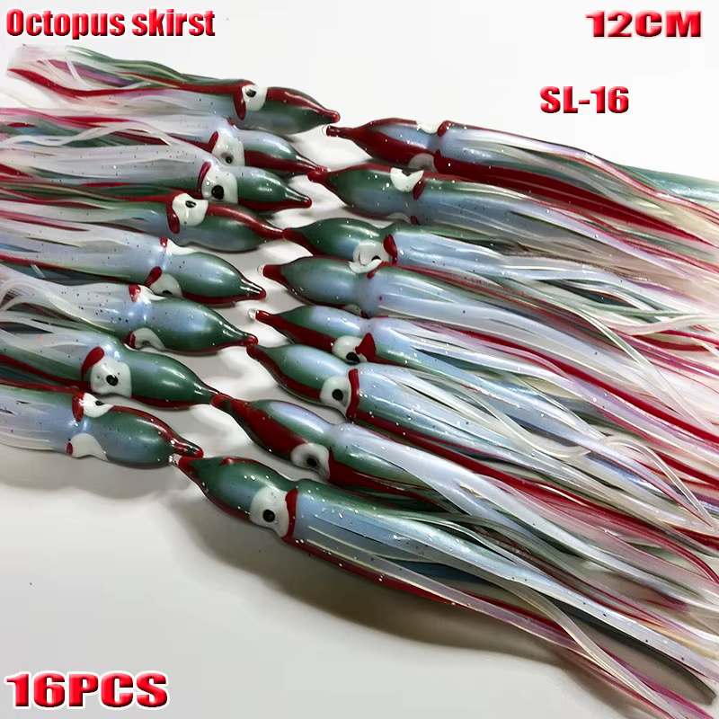 Faldas de pulpo suaves para pesca – novedad 2024, 12 cm de longitud - imagen 4
