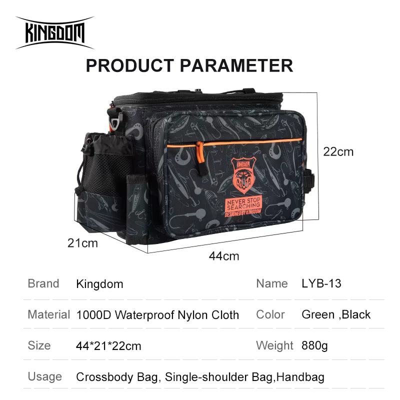 Bolsa Kingdom aparejos – Impermeable nylon 1000D gran capacidad - imagen 4