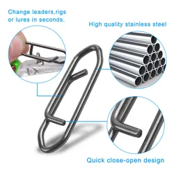 Clips rápidos de acero inoxidable - conector a presión 44-121LB