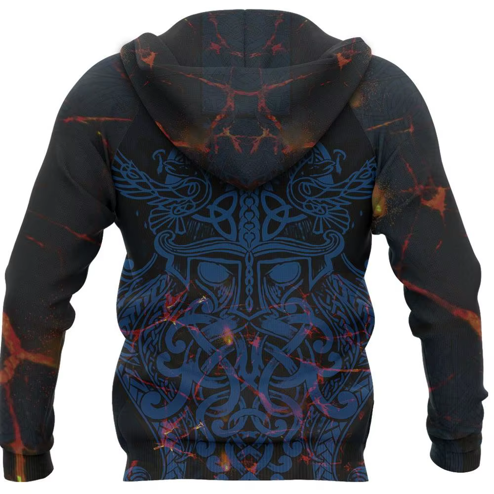 Sudadera con capucha Vikinga Odin 3D estampado - imagen 3