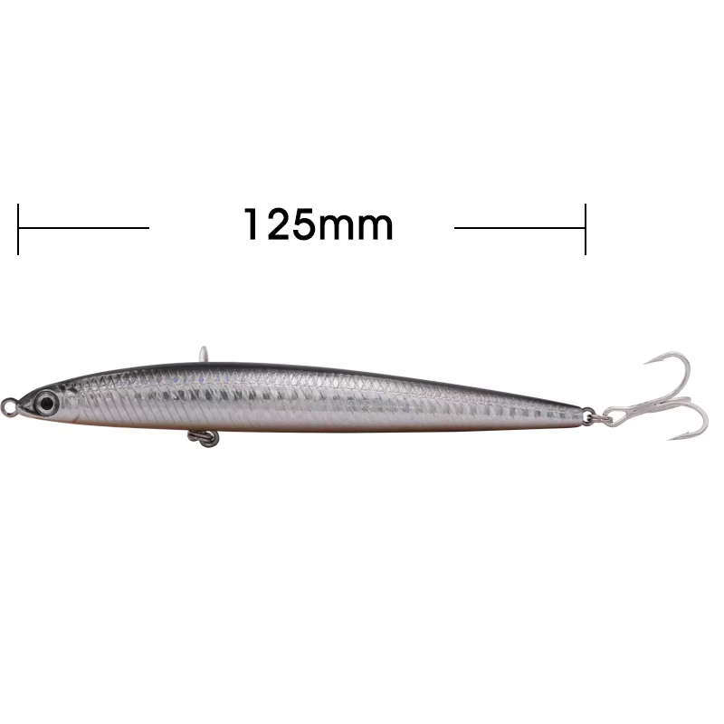 TacklePRO PE19 Señuelo lápiz hundido ruidoso para lubina Mustad - imagen 4