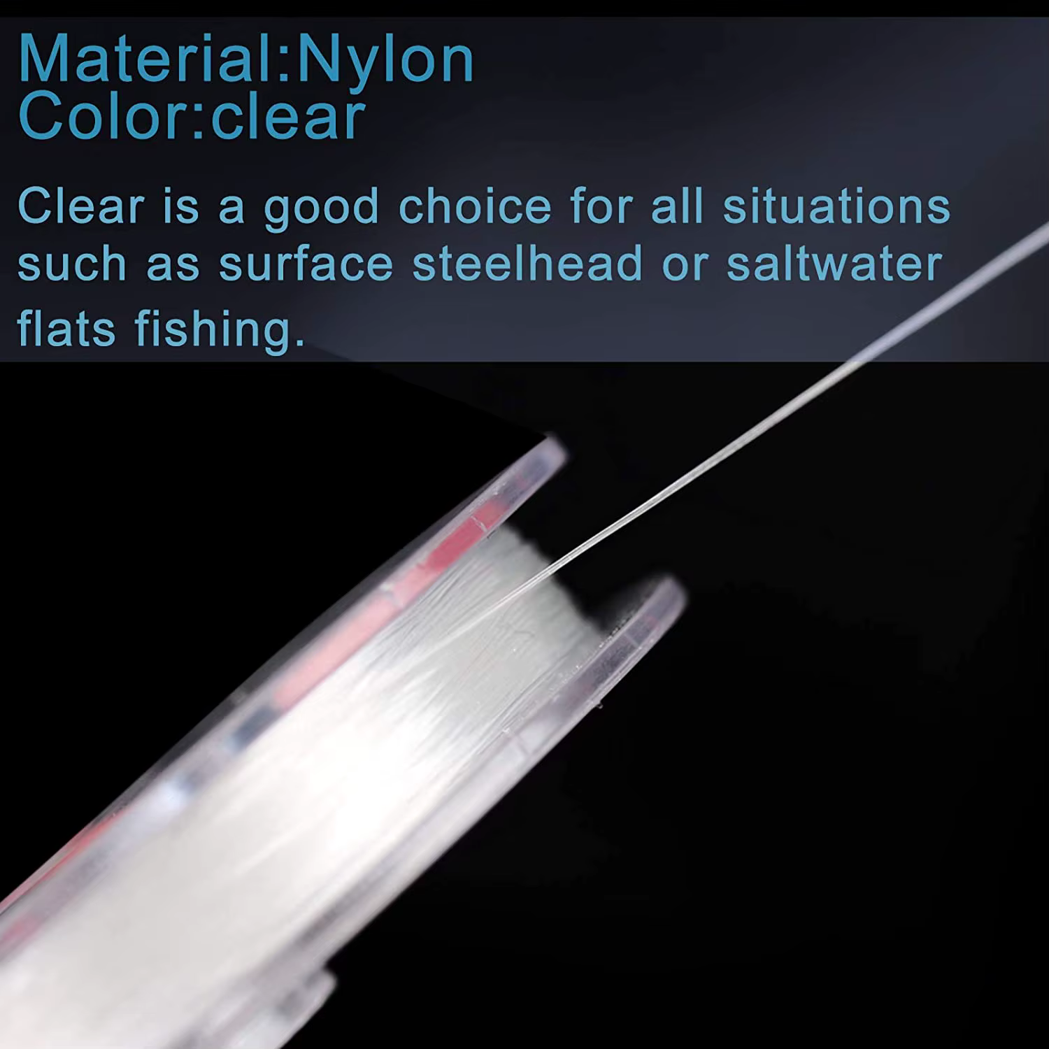 Tippet Transparente para Mosca 2X-7X – Suave y Resistente - imagen 3
