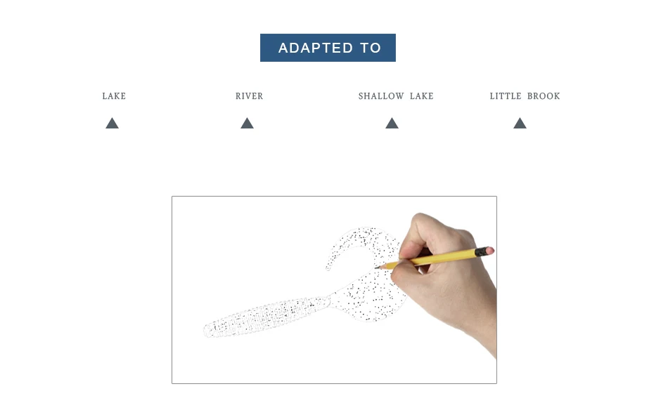 Cebo en acción sobre fondo arenoso