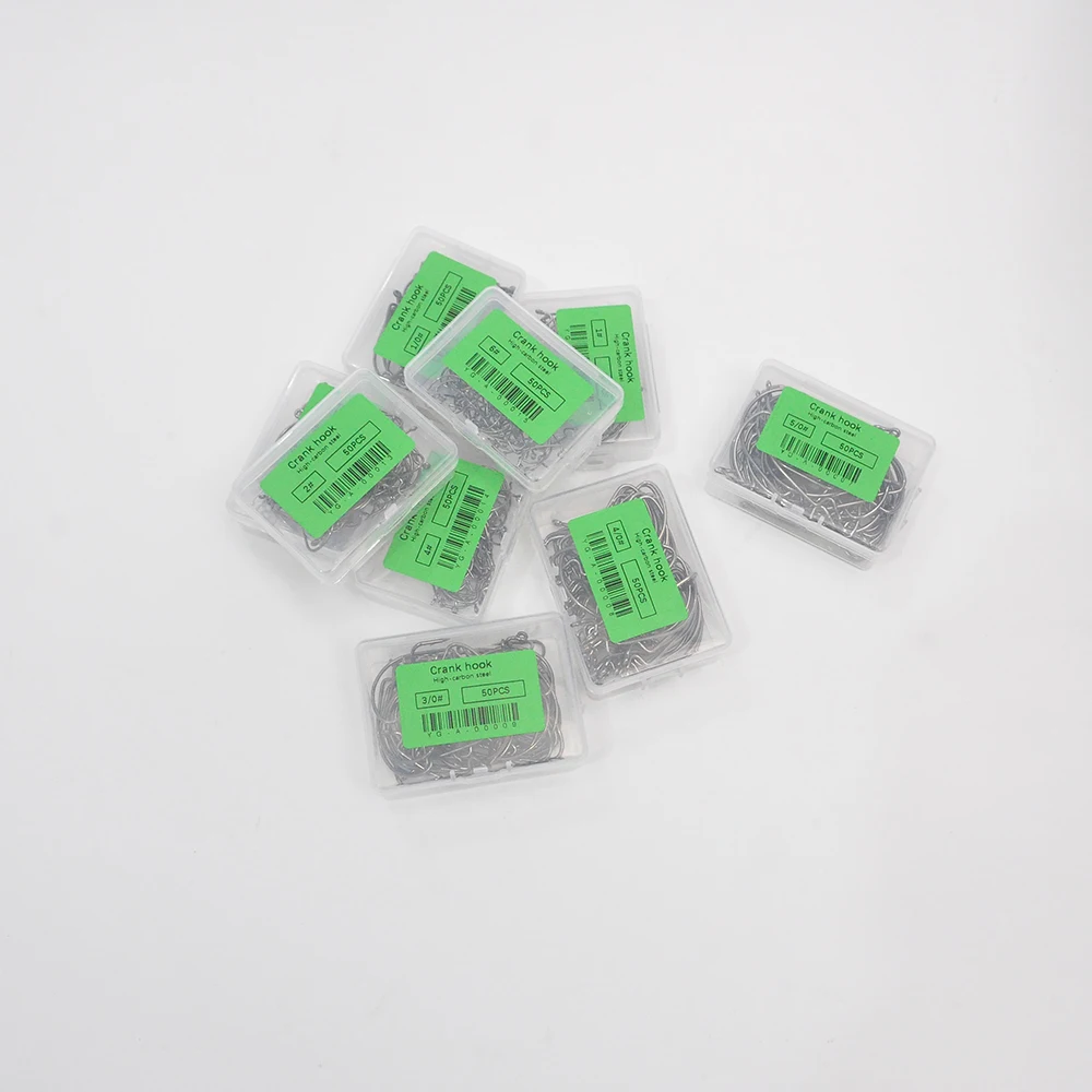 Anzuelos de compensación acero alto carbono 5/0 - #6 para pesca