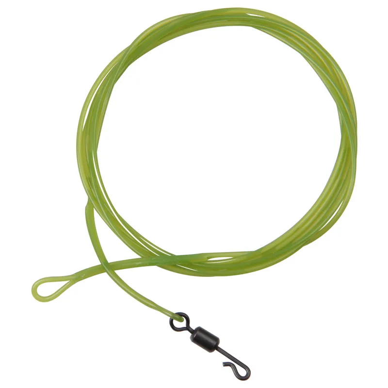 Línea líder fluorocarbono 40LB con clip y swivel para carpa - imagen 4