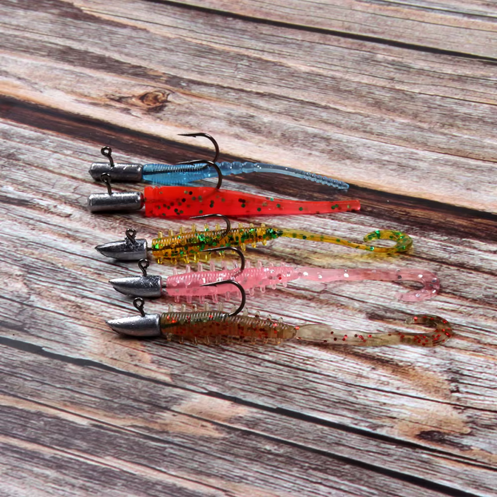JOHNCOO Mini Jig Head para señuelo suave y trucha - imagen 4