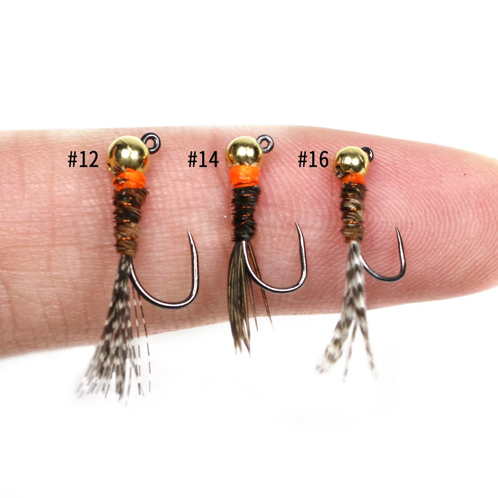 ICERIO Perdigon Jig – Cabeza de cuentas sin púas para ninfa mosca - imagen 5