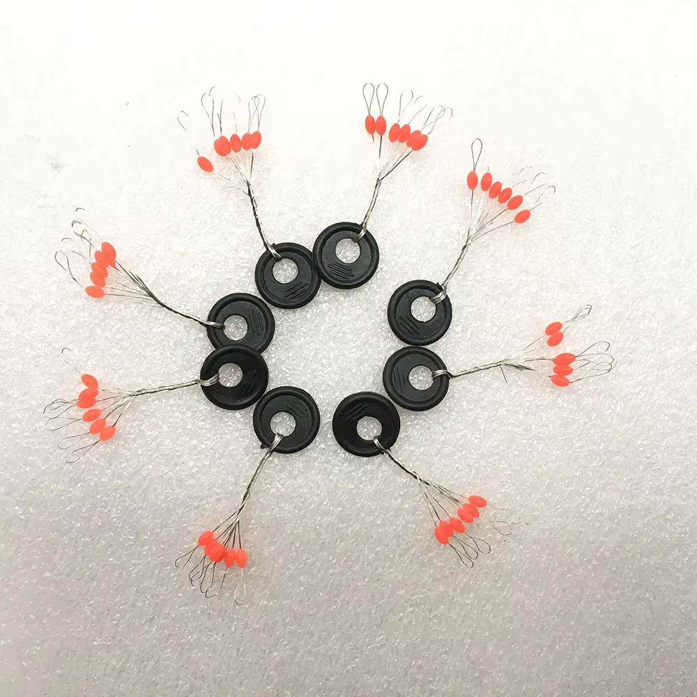 Tapones ovales de goma rojos para flotadores y conectores S M L - imagen 3