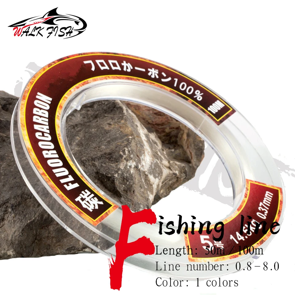 Fluorocarbono WALK FISH – Leader ultraresistente 0,14-0,60mm