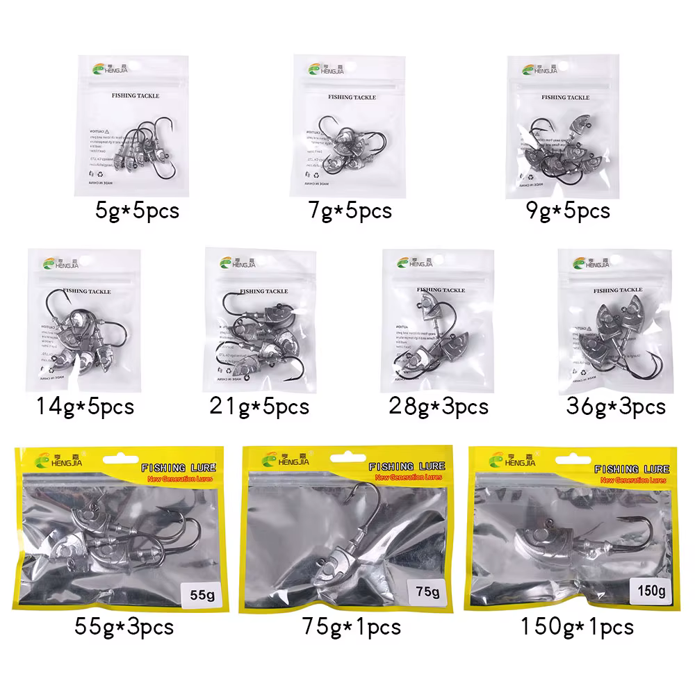 Cabezas de plomo para vinilo – Jig heads fishing 3,5g a 150g - imagen 3