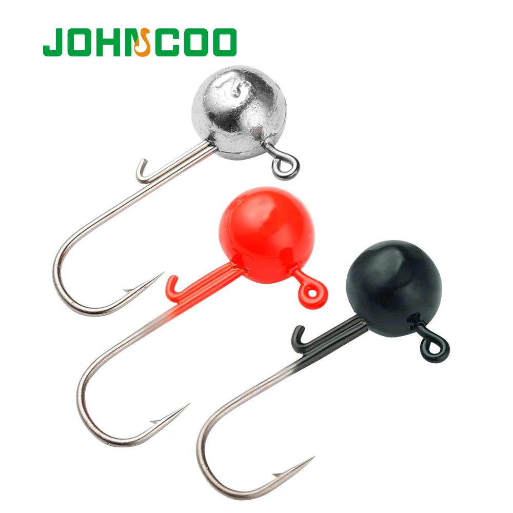 JohnCoo Cabezales de Bola Jig Head – Set para vinilo y sábalo - imagen 3