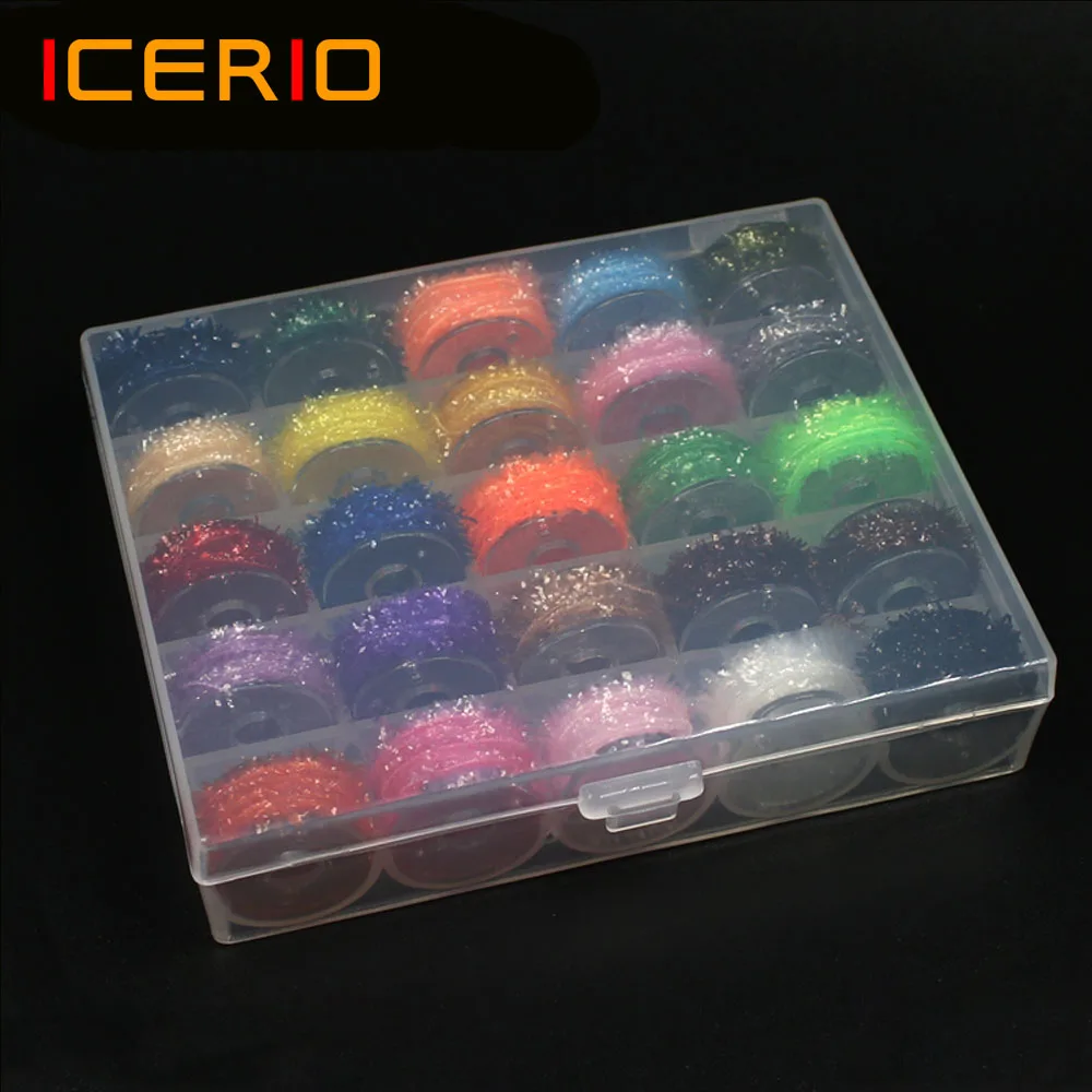 ICERIO chenilla de oropel para streamer con fibra flash - imagen 4
