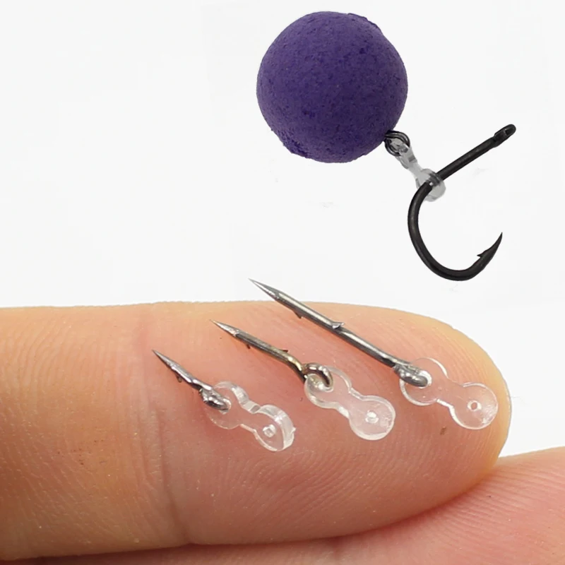 Pin con goma transparente para fijar el cebo