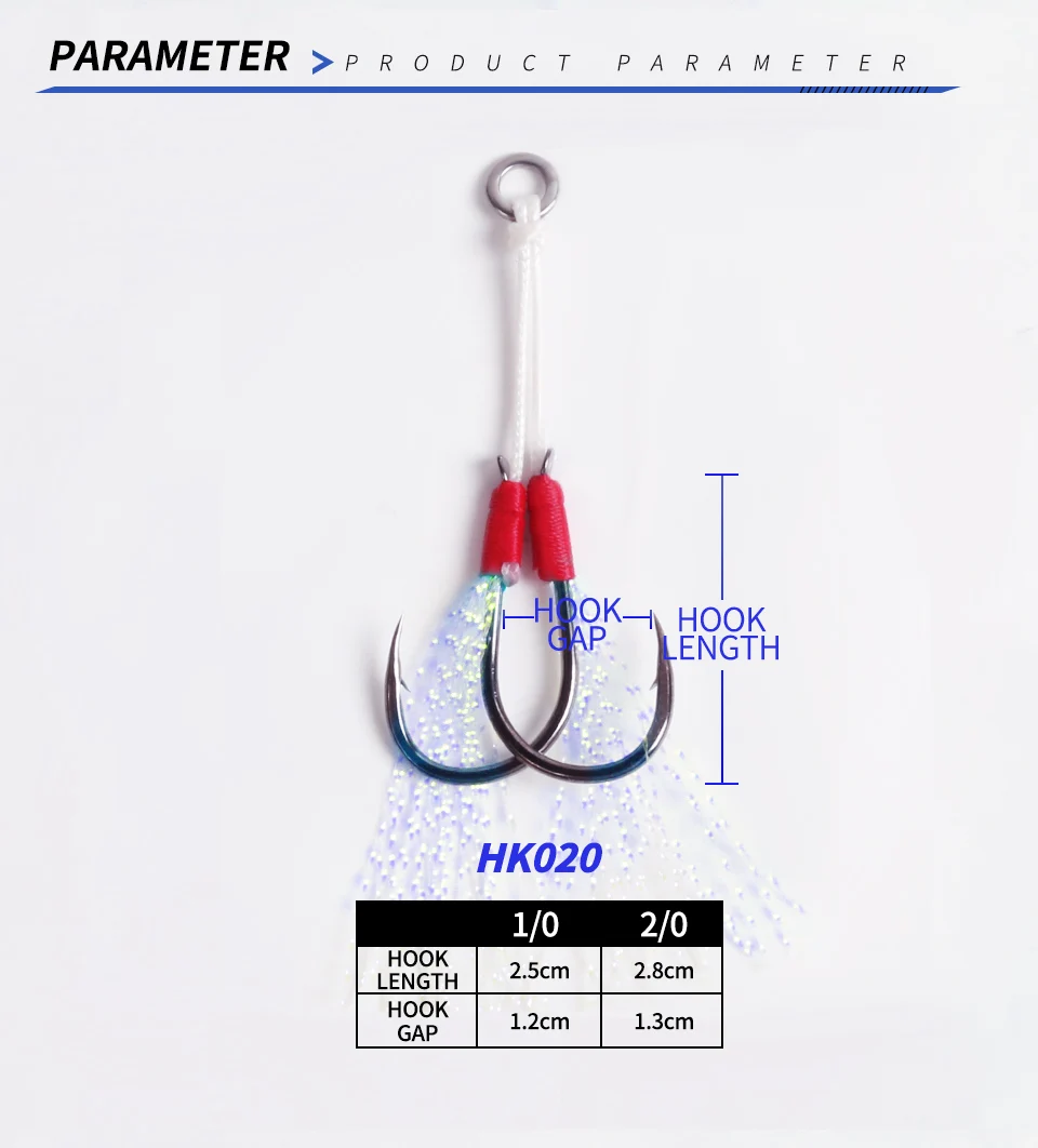 Anzuelos Obsession HK020 para lucio jigging