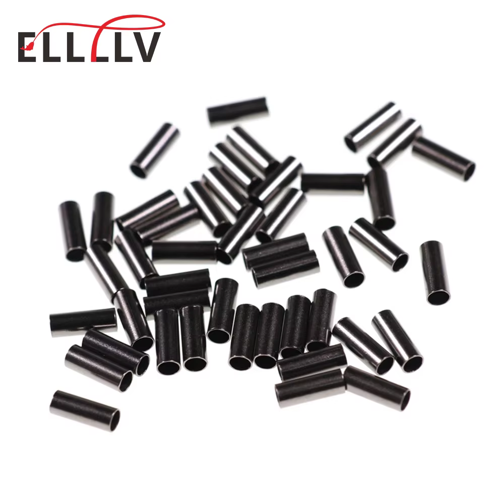 Cable de cobre negro con engarzador para pesca en agua salada