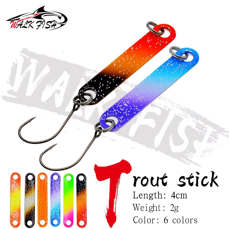 Walk Fish cuchara de pesca latón – señuelo metálico efectivo - imagen 3