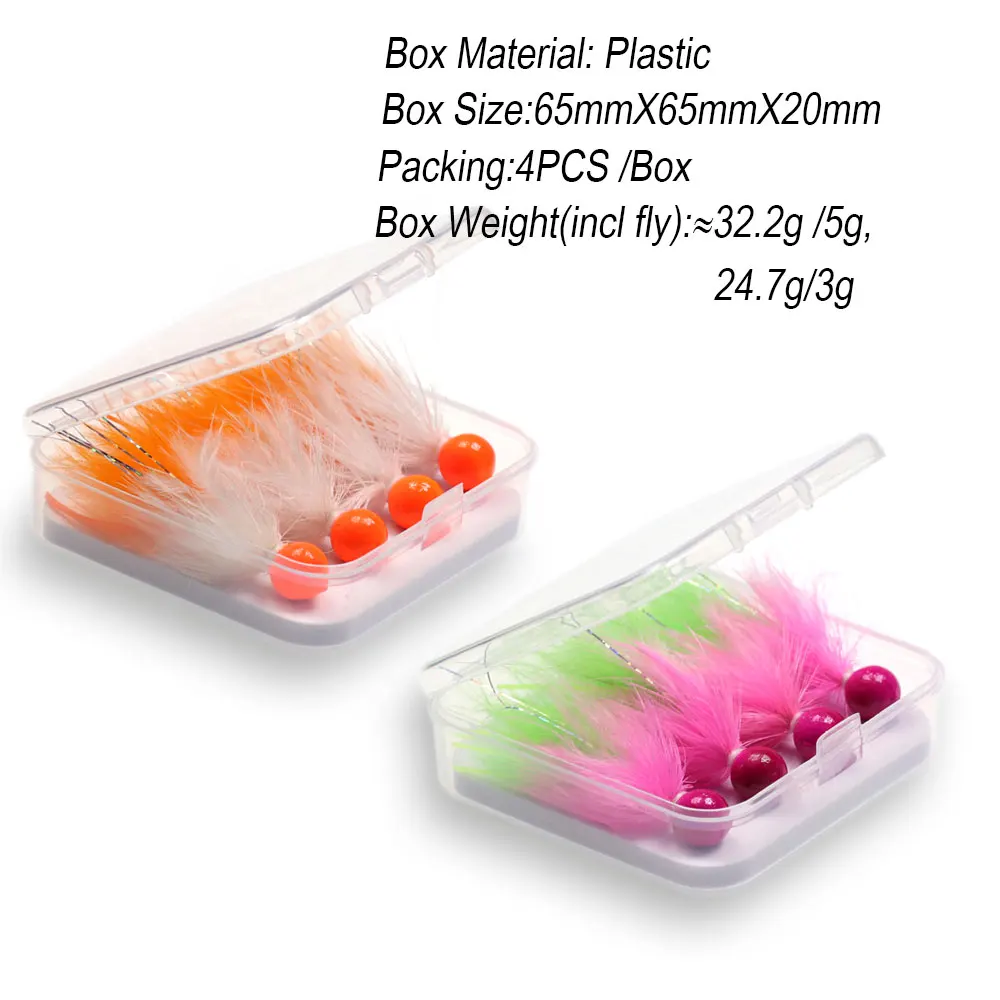 Jig Head Marabou UV Fluorescente ICERIO para spinning - imagen 5
