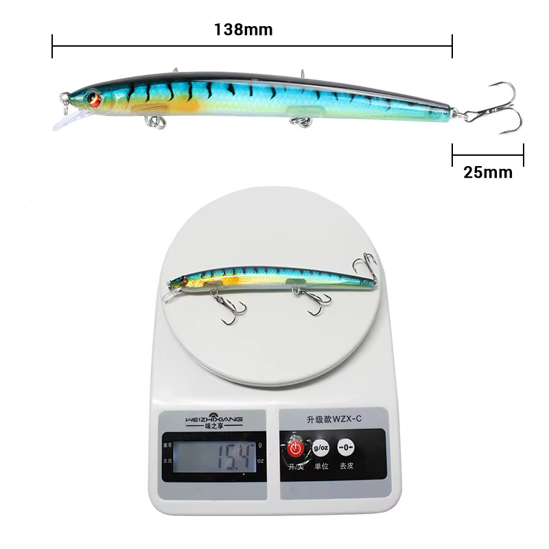 Crankbait flotante minnow para lubina - Señuelo profesional - imagen 5