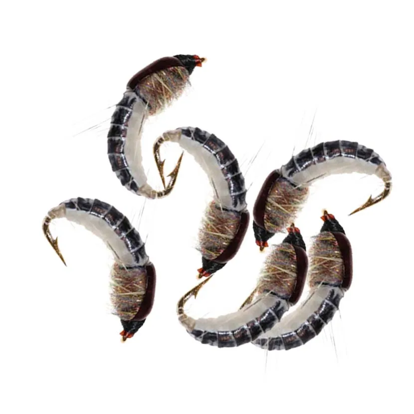 Moscas artificiales realistas Scud para trucha – ninfa serpentina